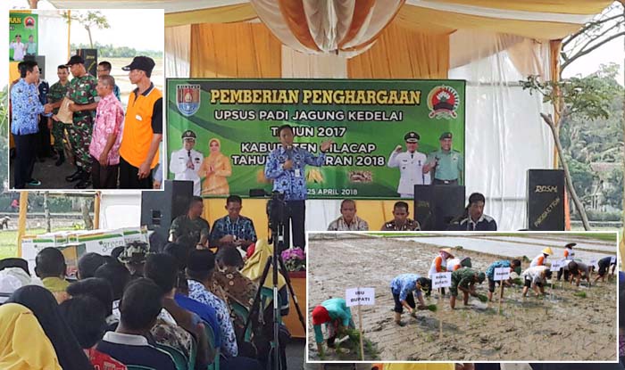 Pemkab Cilacap Apresiasi Capaian Target Upsus LTT Oktober - Maret 2018